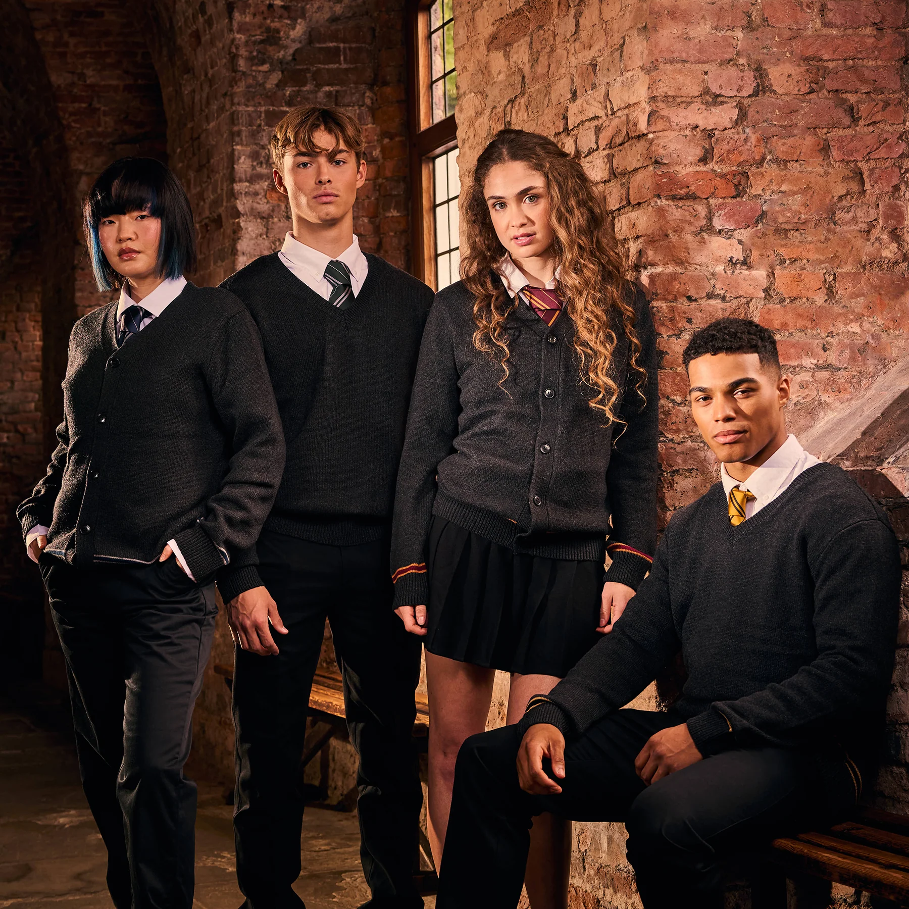 Slytherin Knitted School Cardigan - Image 3